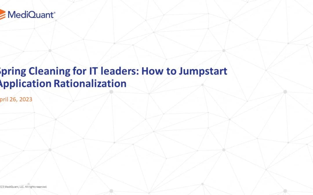 How to Jumpstart Application Rationalization
