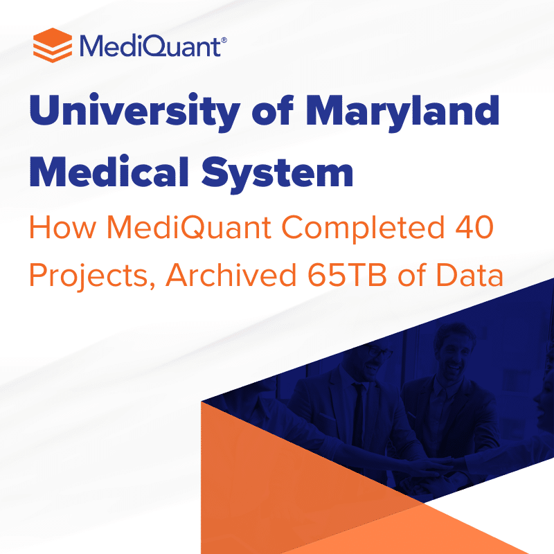 The University of Maryland Medical System Archives 65TB of Data–Saving Millions